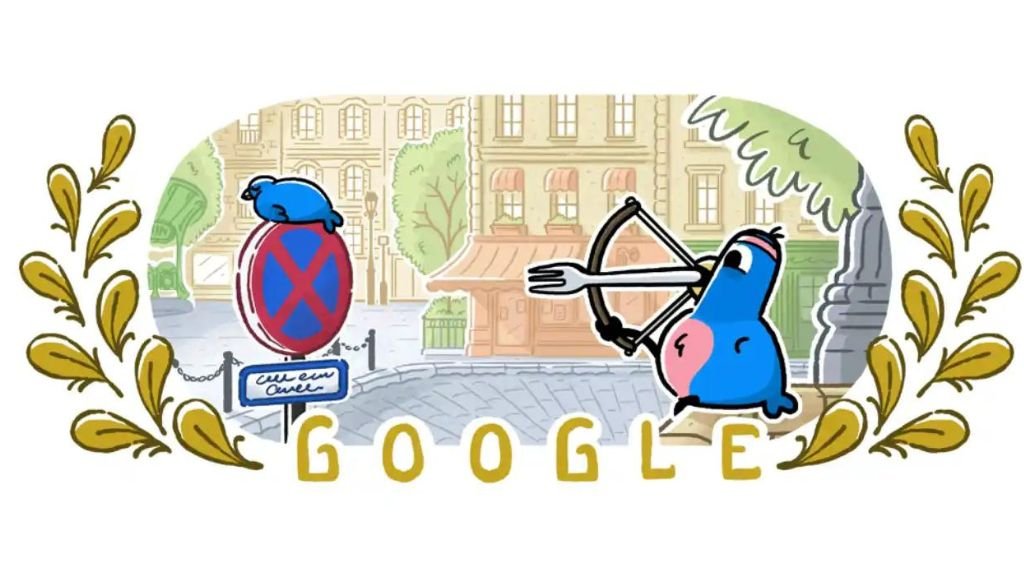 A wheelchair tennis doodle was created by google