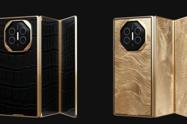 Mate xt ultimate design, a triple:fold smartphone, launched in a 24k gold collection