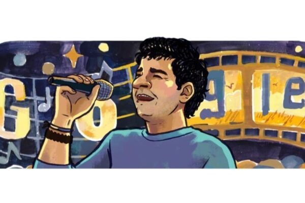 There is a google doodle celebrating singer krishnakumar kunnath (kk)