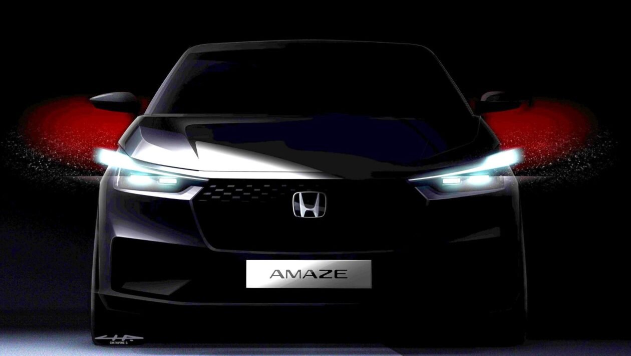 The honda amaze facelift, which was seen before launch, will feature significant front and rear changes