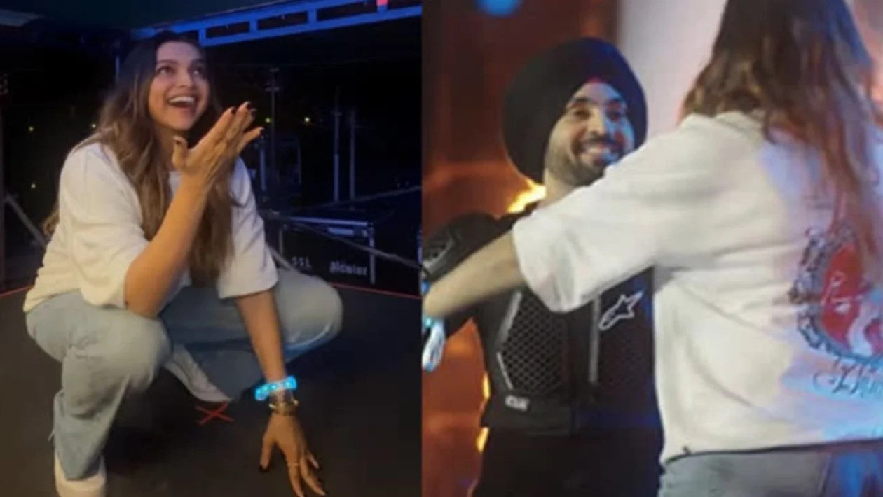 Deepika padukone reached diljit dosanjh concert and taught kannada language to singer on stage itself