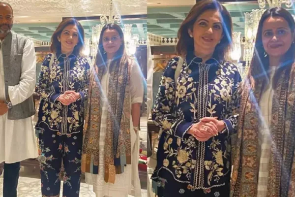 Nita Ambani Looks Ravishing While Shopping in Bangalore in a Gorgeous Floral Coord Set