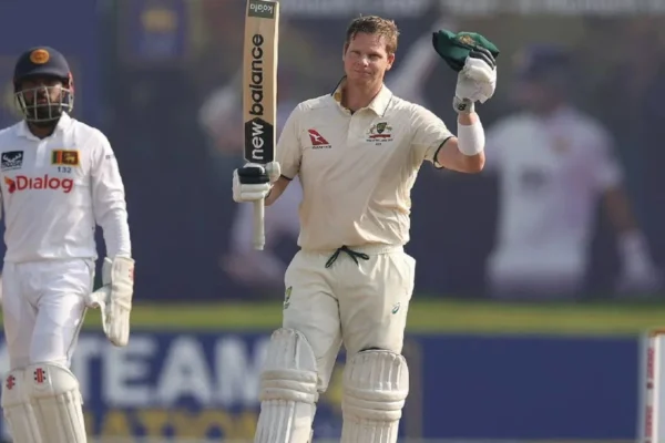 SL VS AUS:Steve Smith Scored a Century to Tie Rahul Dravid